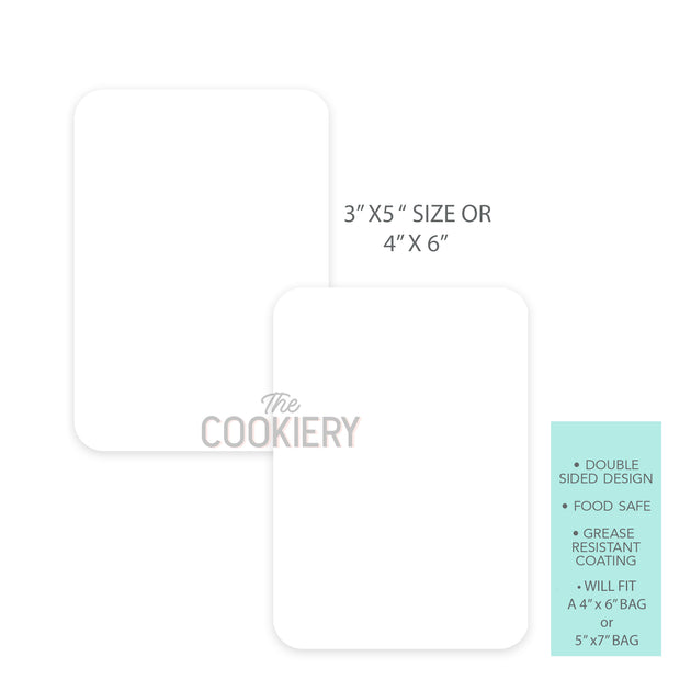 Cookiery Greaseproof cards – thecookiery.ca