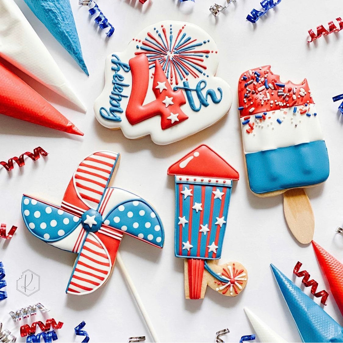 Happy 4th Class Cutters design by Kirkie Kookies - 3D Printed Cookie C ...