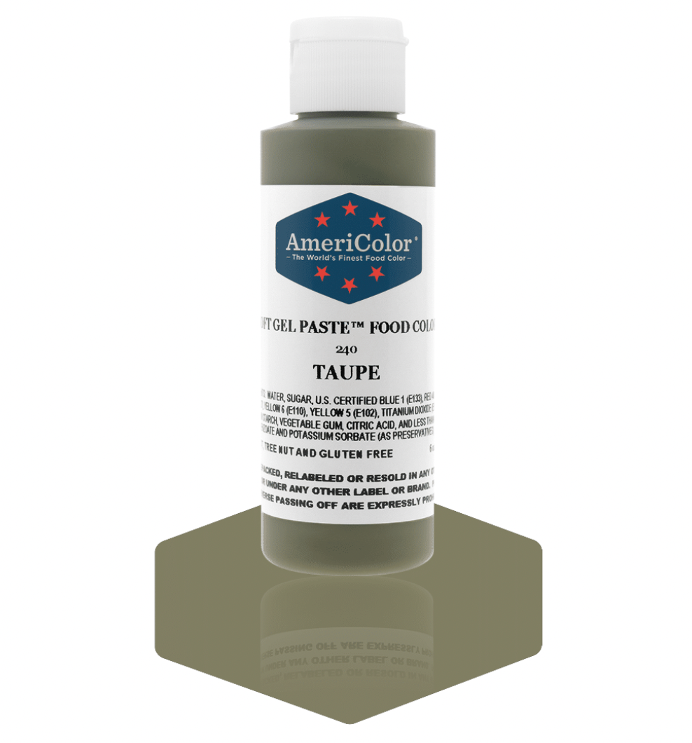 Americolor Taupe - Soft Gel .75 oz or 4.5oz – thecookiery.ca