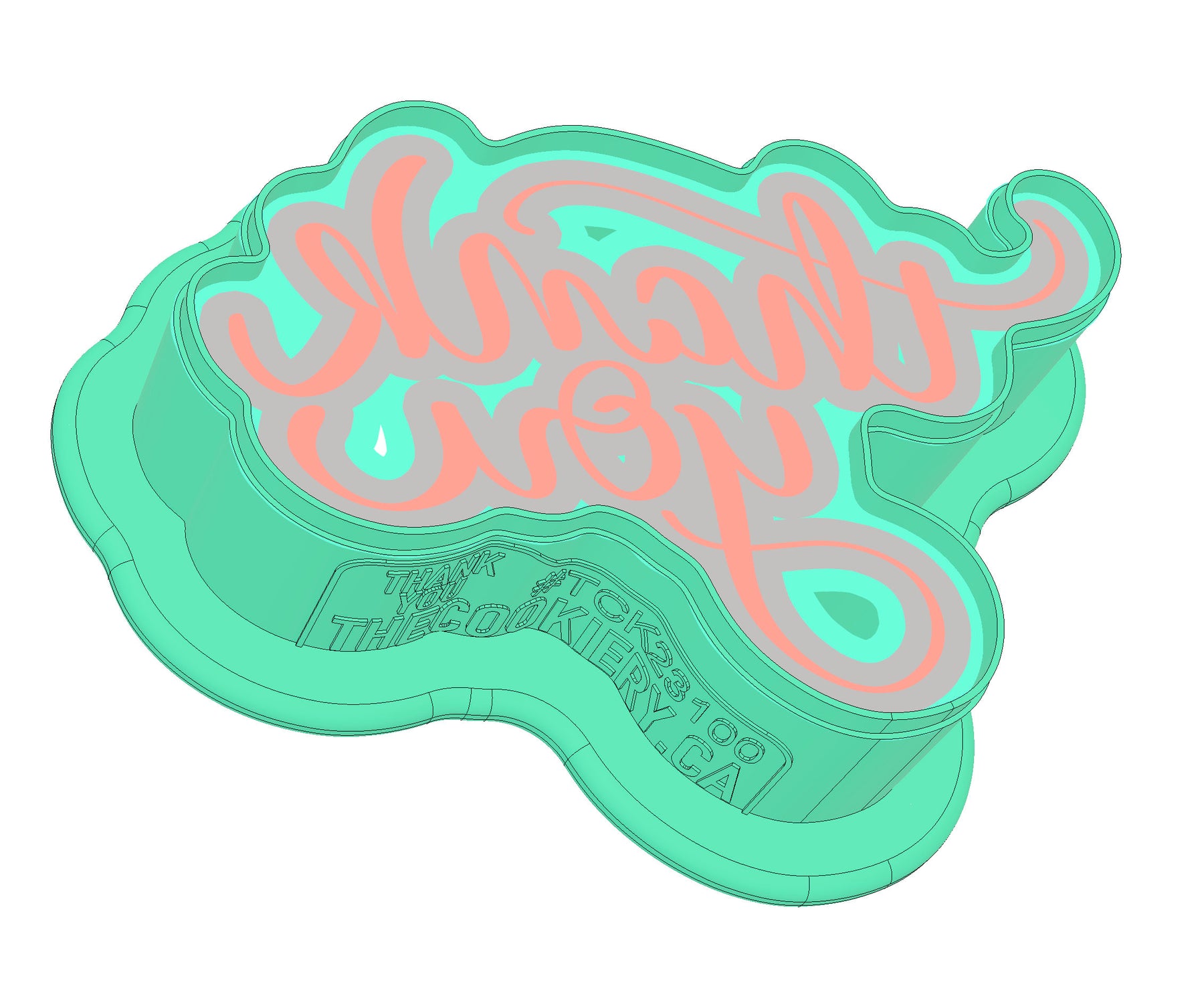 Thank You Script Cookie Cutter, Thank You Cutter - Stencil and Cutter – thecookiery.ca thank-you-script-cookie-cutter-thank-you-cutter-stencil-and-cutter-thecookiery-ca