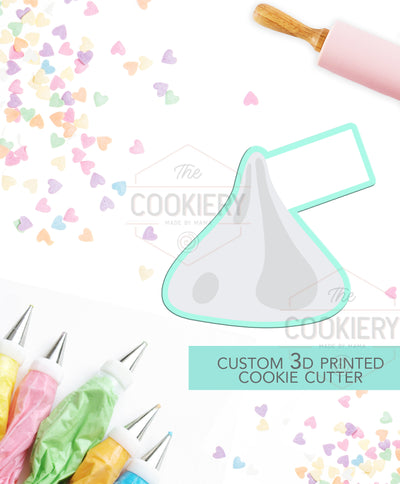 Chocolate Kiss Cookie Cutter - Valentine&#39;s Day Cookie Cutter -  3D Printed Cookie Cutter - TCK47102