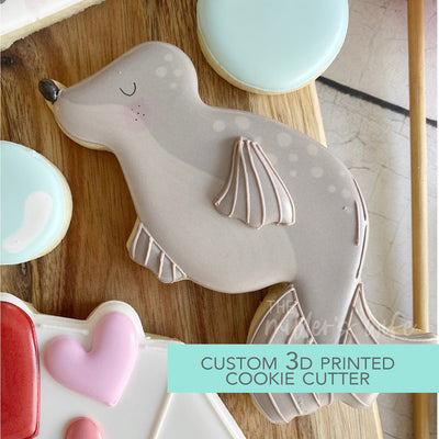 Seal Cookie Cutter - Sea Animals Cookie Cutter - Sealed with a Kiss Cookie Cutter -   3D Printed Cookie Cutter - TCK85133