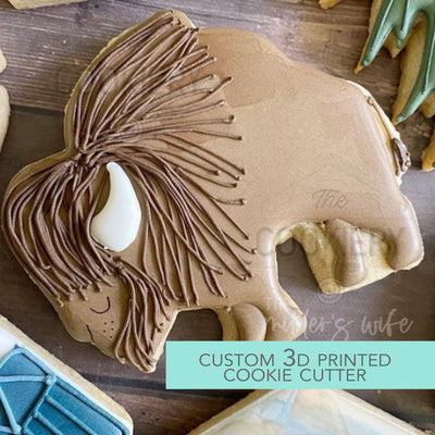 Bison Cookie Cutter - Cute Rustic Cookie Cutter - Cookie Cutter -   3D Printed Cookie Cutter - TCK85154