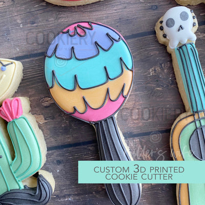Maracas Cookie Cutter -  Cinco de Mayo  Cookie Cutter -   3D Printed Cookie Cutter - TCK85167