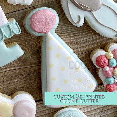 Party Hat Cookie Cutter -  Birthday Animals Cookie Cutter -   3D Printed Cookie Cutter - TCK85156