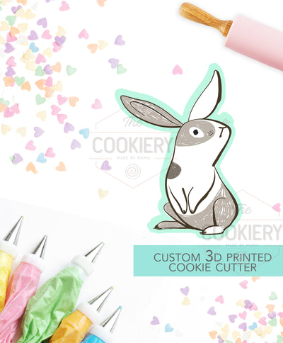 Standing Bunny Cookie Cutter  - Easter Cookie Cutter - 3D Printed Cookie Cutter -TCK13129