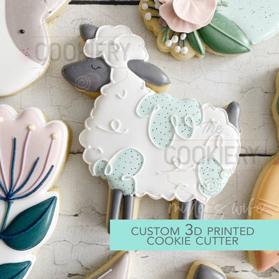 Sheep Cookie Cutter - Easter Cookie Cutter -  3D Printed Cookie Cutter - TCK85195