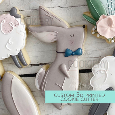 Standing Bunny Bowtie Cookie Cutter - Easter Cookie Cutter -  3D Printed Cookie Cutter - TCK85200