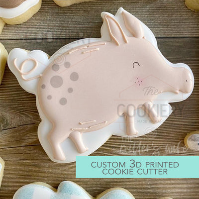 Pig Cookie Cutter - Little Piglet -  Cookie Cutter -   3D Printed Cookie Cutter - TCK85171