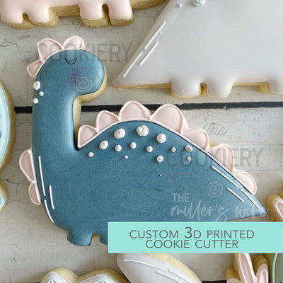 Dinosaur Cookie Cutter - Cute Dino Cookie Cutter -  3D Printed Cookie Cutter - TCK85204