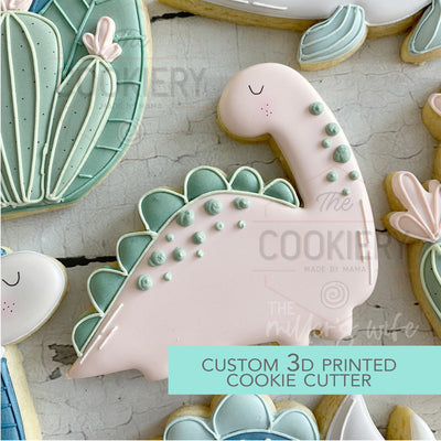 Dinosaur Cookie Cutter - Cute Dino Cookie Cutter -  3D Printed Cookie Cutter - TCK85205