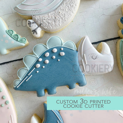 Dinosaur Cookie Cutter - Cute Dino Cookie Cutter -  3D Printed Cookie Cutter - TCK85206