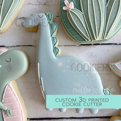 Dinosaur Cookie Cutter - Cute Dino Cookie Cutter -  3D Printed Cookie Cutter - TCK85208
