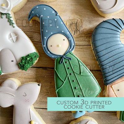 Skinny Girl Gnome Cookie Cutter - Cute Forest Gnome Cutter  - 3D Printed Cookie Cutter - TCK85242