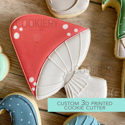 Skinny Toadstool Cookie Cutter - Cute Forest Gnome Cutter  - 3D Printed Cookie Cutter - TCK85248