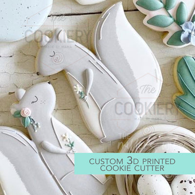 Squirrel Cookie Cutter - Spring Cookie Cutter  - 3D Printed Cookie Cutter - TCK88105