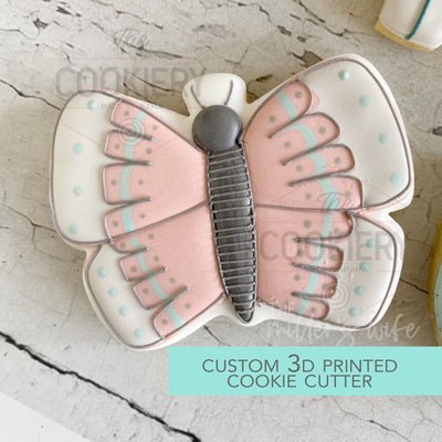 Moth Cookie Cutter - Spring Cookie Cutter  - 3D Printed Cookie Cutter - TCK88114
