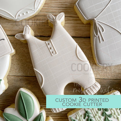 Sleeveless Onesie Cookie Cutter - Baby Shower Cutter  - 3D Printed Cookie Cutter - TCK88145