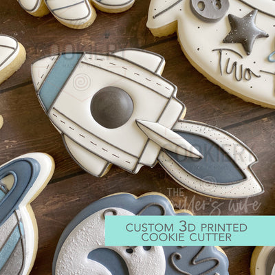 Space Ship Cookie Cutter - Space Cookie Cutter  - 3D Printed Cookie Cutter - TCK88142