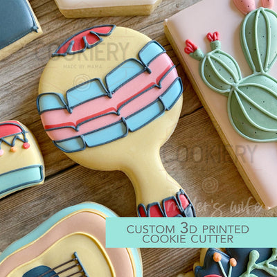 Chubby Maracas Cookie cutter, Fiesta Cinco De Mayo Cookie Cutter - 3D Printed Cookie Cutter - TCK88151