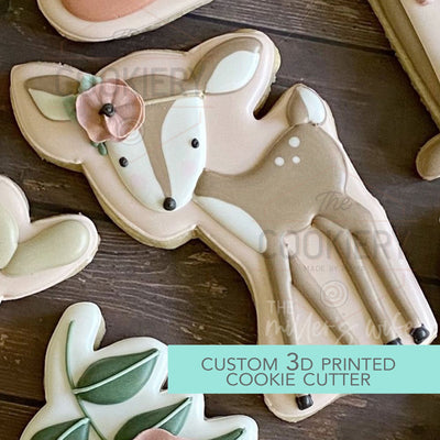 Woodland Deer Cookie Cutter - Forest Animals Cookie Cutter - Cookie Cutter -   3D Printed Cookie Cutter - TCK88182