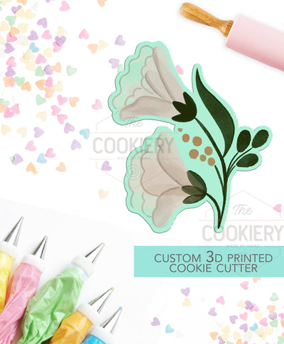 Floral Cluster Cookie Cutter, Gardening Cookie Cutter - 3D Printed Cookie Cutter - TCK49129