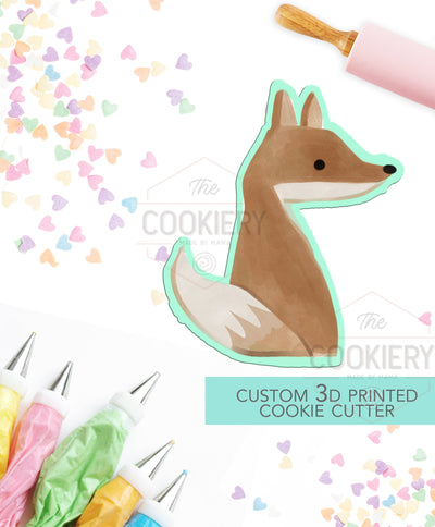 Skinny Fox Cookie Cutter - Baby Fox Cutter - Woodland Animals - Lumberjack Cookie  - 3D Printed Cookie Cutter - TCK28127