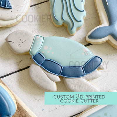 Turtle Cookie Cutter -  Under the Sea Cookie Cutter -   3D Printed Cookie Cutter - TCK88218