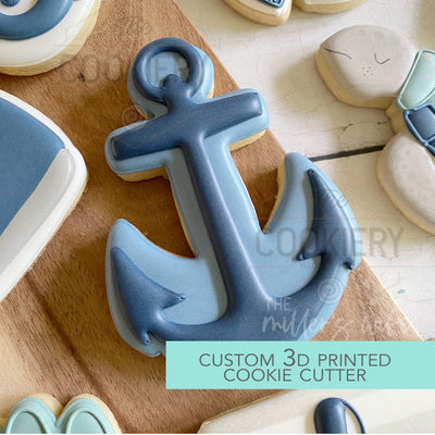 Anchor Cookie Cutter -  Under the Sea Cookie Cutter -   3D Printed Cookie Cutter - TCK88219