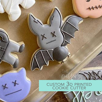 Cute Bat Cookie Cutter - Halloween - Cookie Cutter -  3D Printed Cookie Cutter - TCK63122