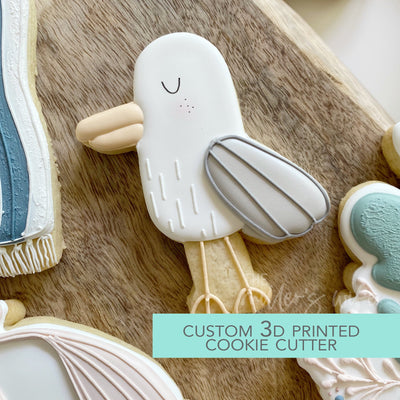 Cute Seagull Cookie Cutter -  Summer Cookie Cutter -   3D Printed Cookie Cutter - TCK29115