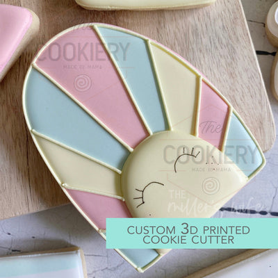 Sun Plaque Cookie Cutter -  Summer Cookie Cutter -   3D Printed Cookie Cutter - TCK88209