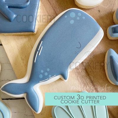 Whale Cookie Cutter -  Under the Sea Cookie Cutter -   3D Printed Cookie Cutter - TCK88216