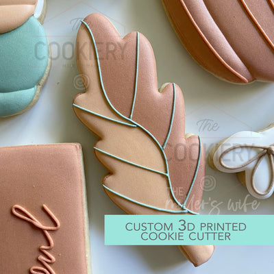 Autumn Leaf Cookie Cutter - Fall and Thanksgiving - Cookie Cutter -  3D Printed Cookie Cutter - TCK88278