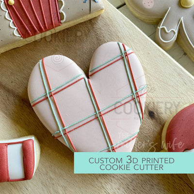 Heart Cookie Cutter - Christmas Holiday Cutter -   3D Printed Cookie Cutter - TCK84195
