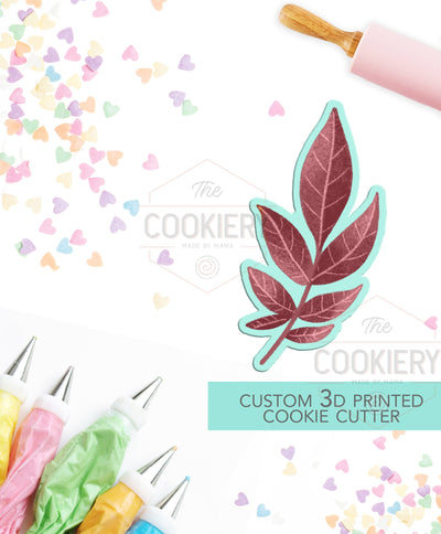 Fall Leaf Cookie Cutter - Rustic Autumn Cookie Cutter - 3D Printed Cookie Cutter - TCK86148