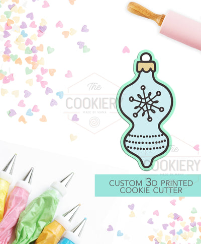 Vintage Skinny Ornament Cookie Cutter - Christmas Cookie Cutter - Winter Cutter -   3D Printed Cookie Cutter - TCK87155