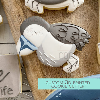 Puffin Cookie Cutter -  Under the Sea Cookie Cutter -   3D Printed Cookie Cutter - TCK88337