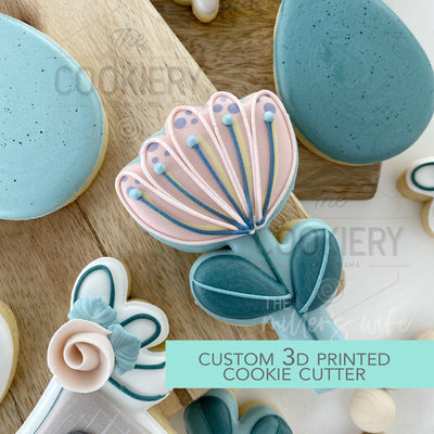 Spring Flower Cookie Cutter - Easter Cookie Cutter -  3D Printed Cookie Cutter - TCK13152