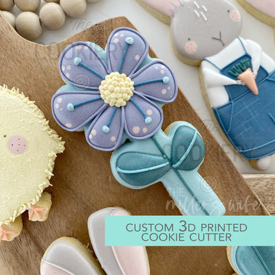 Spring Flower Cookie Cutter - Easter Cookie Cutter -  3D Printed Cookie Cutter - TCK13153