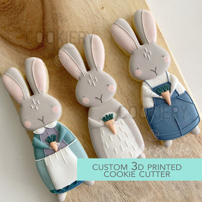 Tall Skinny Bunny Cookie Cutter - Easter Cookie Cutter -  3D Printed Cookie Cutter - TCK13158