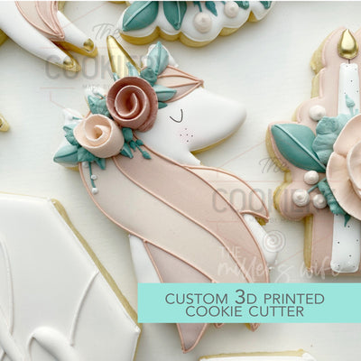 Cute Unicorn Cookie Cutter - Fairytale Cookie Cutter  - 3D Printed Cookie Cutter - TCK88342