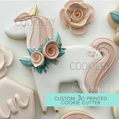 Cute Unicorn Cookie Cutter - Fairytale Cookie Cutter  - 3D Printed Cookie Cutter - TCK88343
