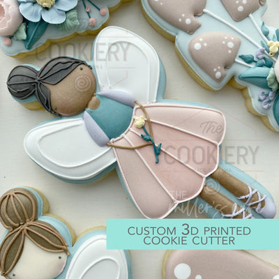 Garden Fairy Cookie Cutter  - Fairy Princess Cookie Cutter  - Spring Cookie Cutter 3D Printed Cookie Cutter - TCK88344