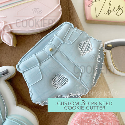 Denim Shorts Cookie Cutter -  Summer Cookie Cutter -   3D Printed Cookie Cutter - TCK82138