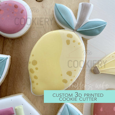 Lemon Cookie Cutter - Tropical Summer Cookie Cutter - 3D Printed Cookie Cutter - TCK25118