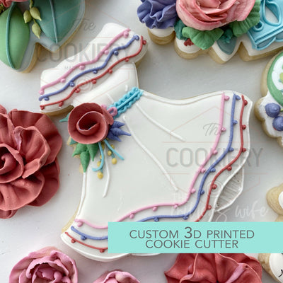 Summer Dress Cookie Cutter -  Summer Cookie Cutter -   3D Printed Cookie Cutter - TCK82144