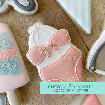 Summer Bikini Bathing Suit Cookie Cutter -  Summer Cookie Cutter -   3D Printed Cookie Cutter - TCK82148