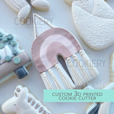 Hanging Rainbow Cookie Cutter, Baby Shower Cookie - 3D Printed Cookie Cutter - TCK89108