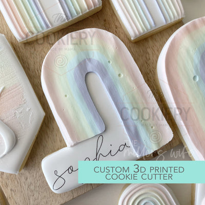 Rainbow Plaque Cookie Cutter - Rainbow Cutter  - 3D Printed Cookie Cutter - TCK49143